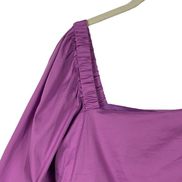 Veronica Beard Kayla Top Vivid Orchid Size 14 NEW - Picture 5 of 9